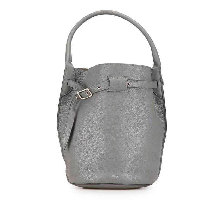 Celine Leather Big Bag Bucket Brown Leather Very good condition - Front View