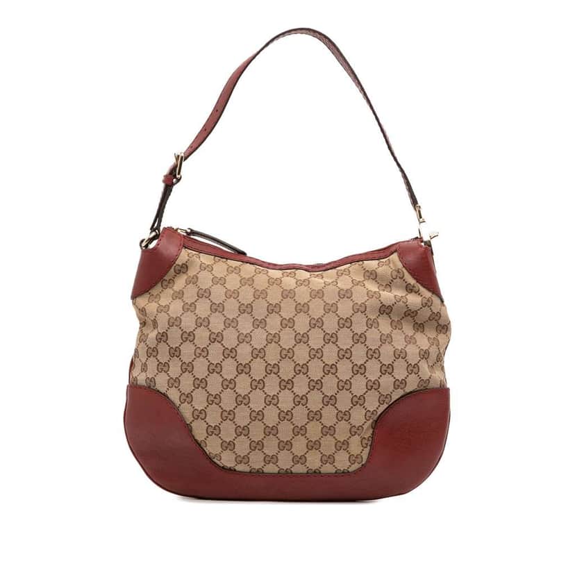 Gucci GG Canvas Charlotte Hobo Brown Canvas Good condition - Front View