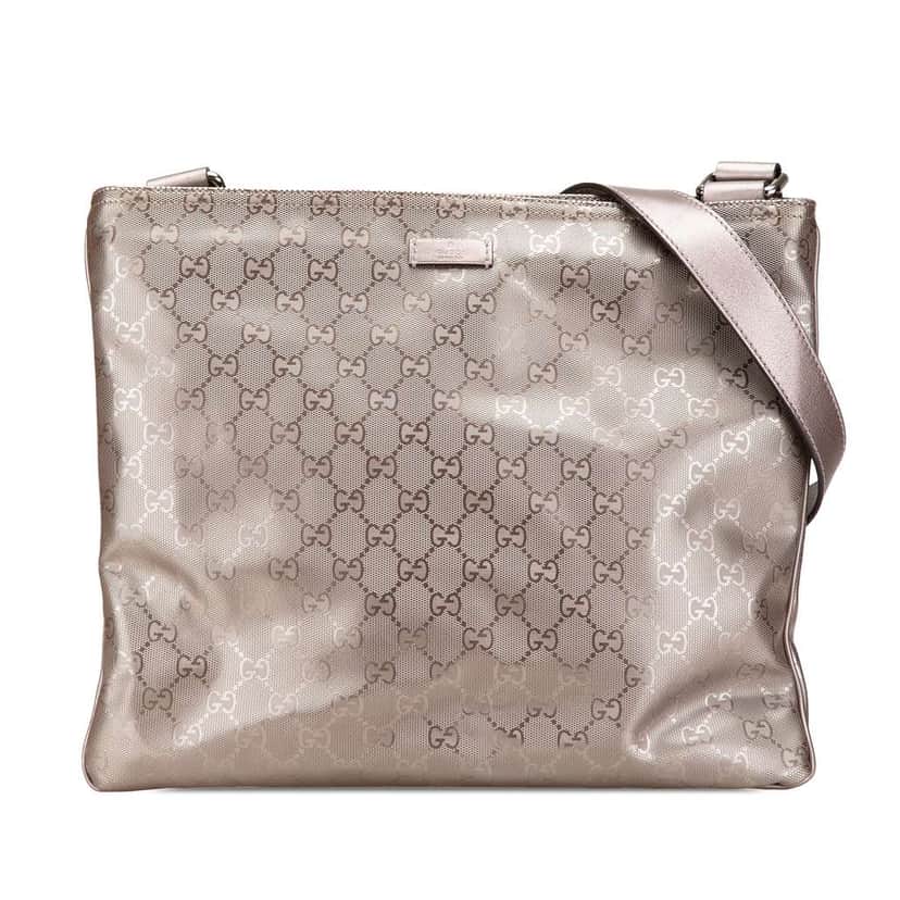 Gucci GG Imprime Crossbody Gold Canvas Good condition - Front View