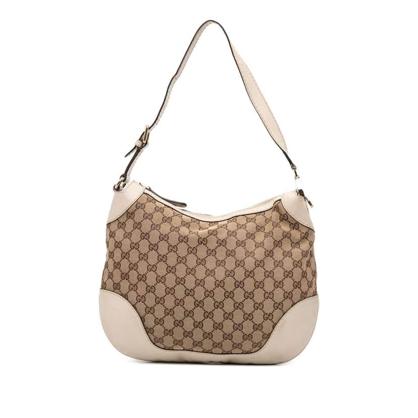 Gucci GG Canvas Charlotte Hobo Brown Canvas Good condition - Front View