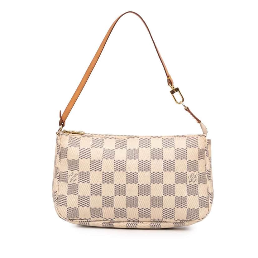 Louis Vuitton Damier Azur Pochette Accessoires White Good condition - Front View