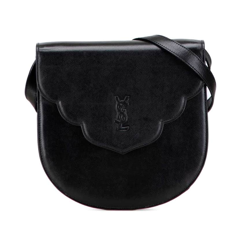 Saint Laurent Leather Monogram Crossbody Black Leather Good condition - Front View