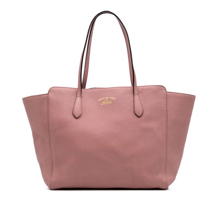 Gucci Medium Leather Swing Tote Pink Leather Good condition - Front View