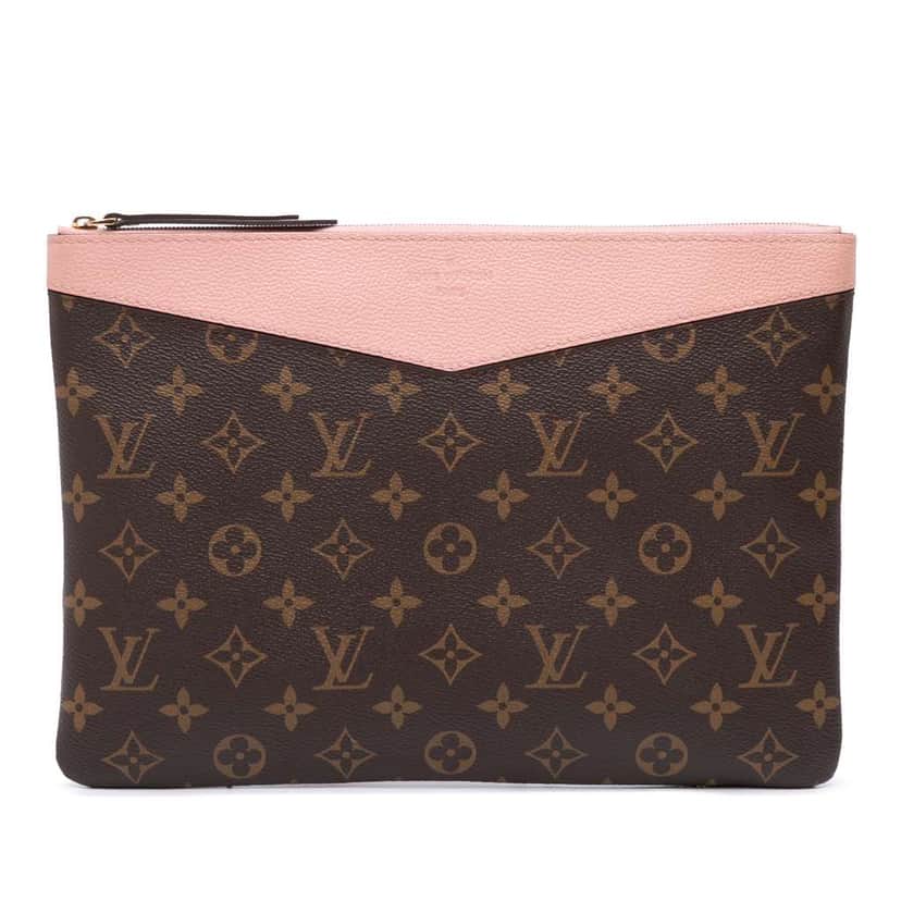 Louis Vuitton Monogram Daily Pouch Brown Canvas Good condition - Front View