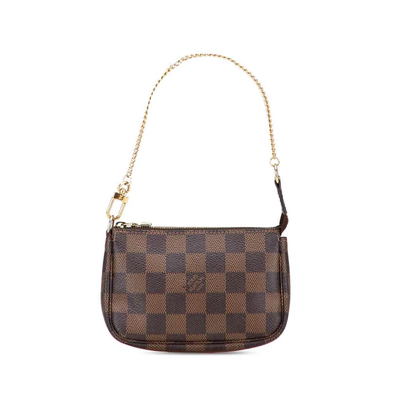 Louis Vuitton Damier Ebene Mini Pochette Accessoires Brown Good condition - Front View