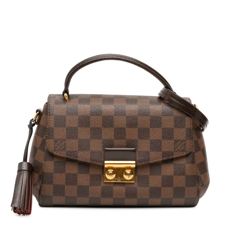 Louis Vuitton Damier Ebene Croisette Brown Good condition - Front View
