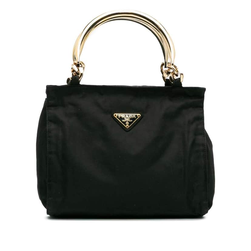 Prada Tessuto Handbag Black Good condition - Front View
