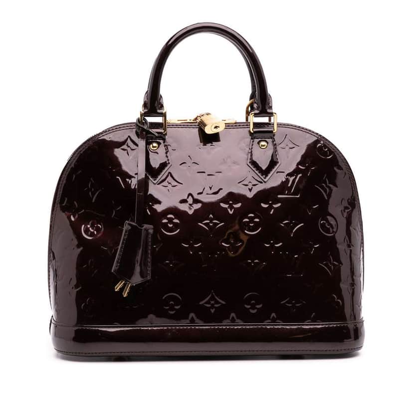 Louis Vuitton Monogram Vernis Alma PM Purple Leather Good condition - Front View