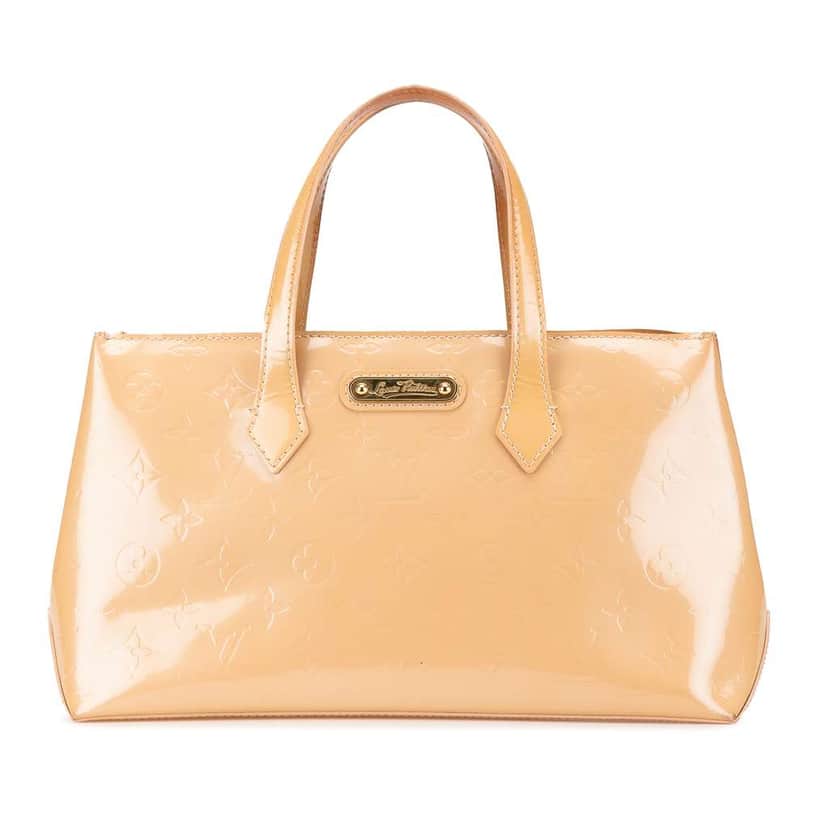 Louis Vuitton Monogram Vernis Wilshire PM Brown Leather Good condition - Front View