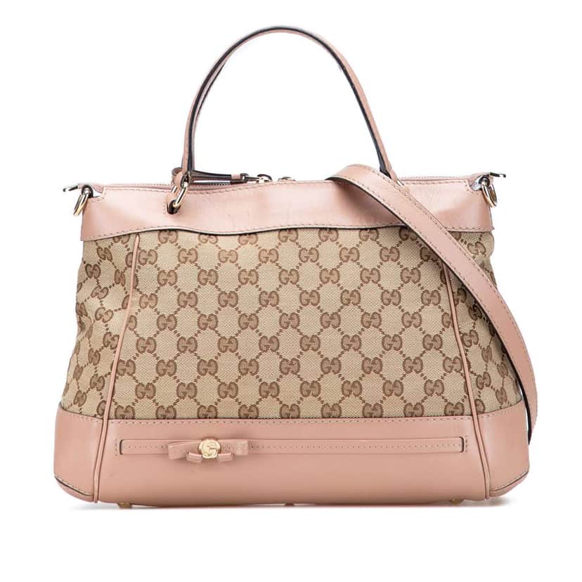 Gucci GG Canvas Mayfair Satchel Brown Canvas Good condition - Front View