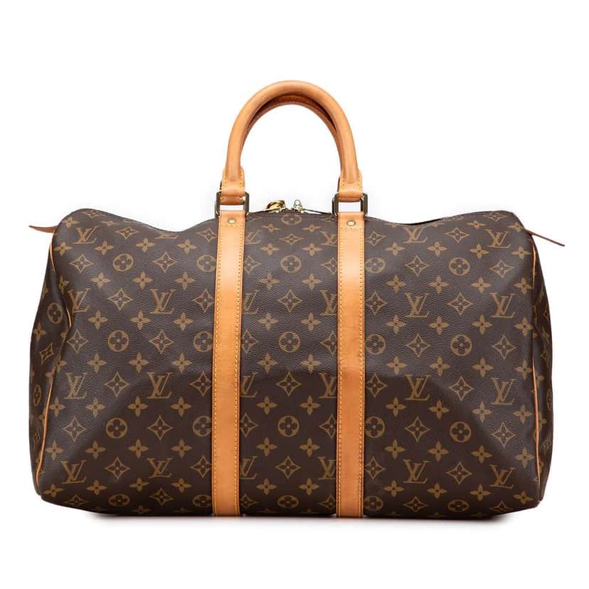 Louis Vuitton Monogram Keepall 45 Brown Good condition - Front View