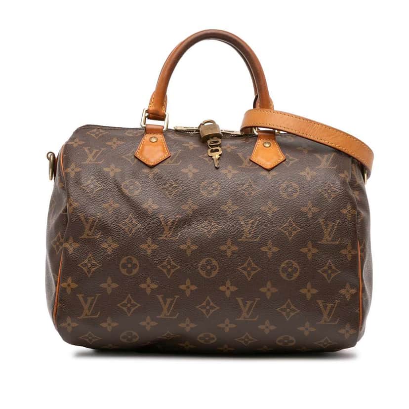 Louis Vuitton Monogram Speedy Bandouliere 30 Brown Fair condition - Front View