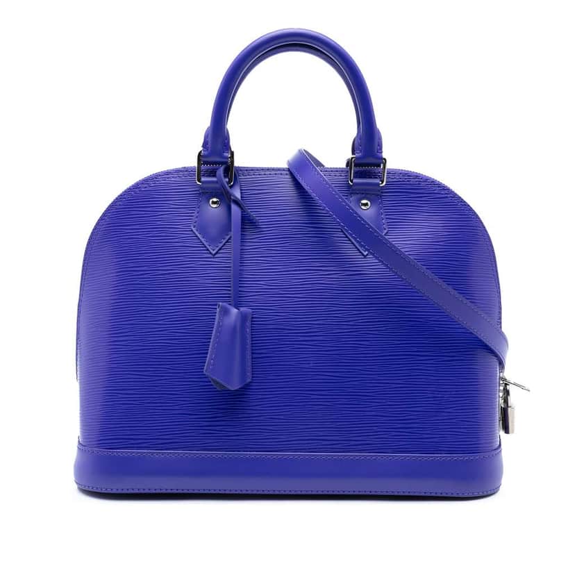 Louis Vuitton Epi Alma PM Purple Leather Good condition - Front View