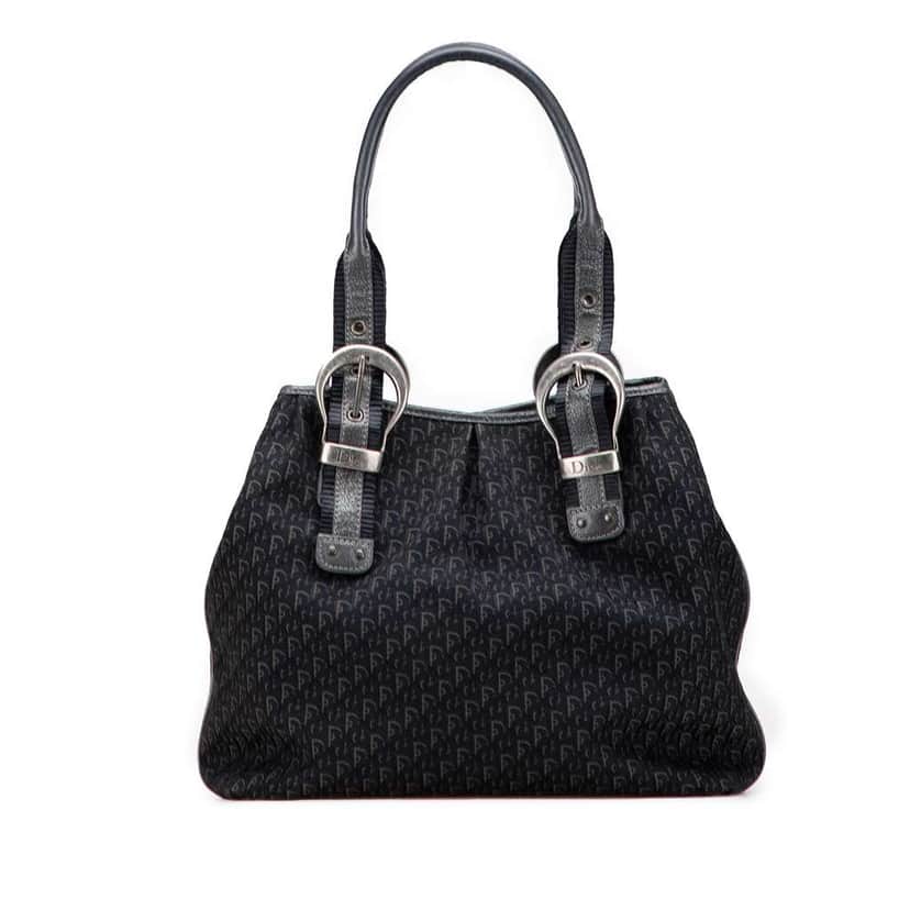 Dior Diorissimo Trotter Canvas Tote Black Canvas Good condition - Front View