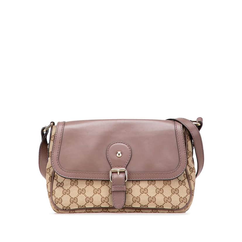 Gucci GG Canvas Sukey Crossbody Brown Canvas Good condition - Front View