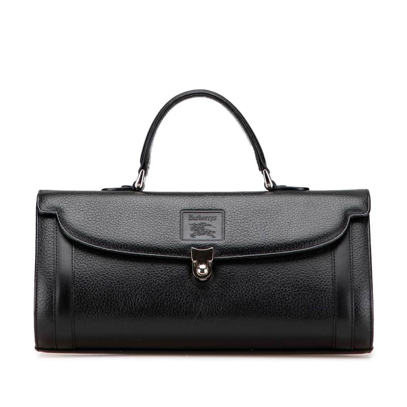 Burberry Leather Handbag Black Leather Good condition - Front View