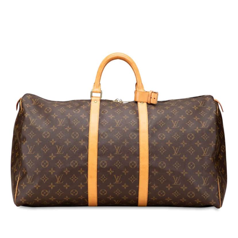 Louis Vuitton Monogram Keepall 55 Brown Good condition - Front View