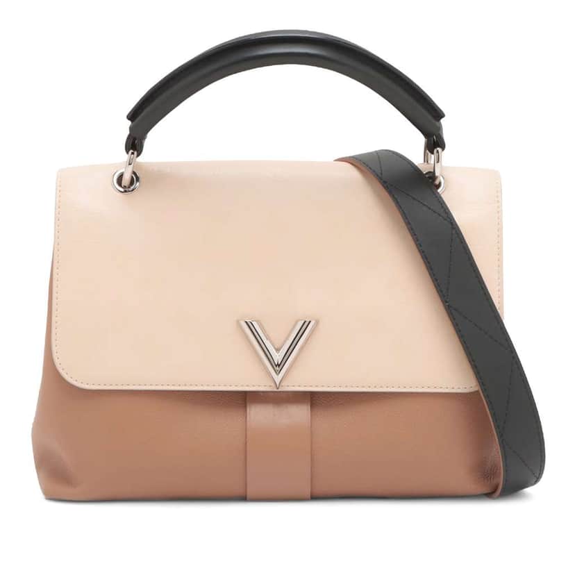 Louis Vuitton Monogram Very One Handle Brown Leather Good condition - Front View