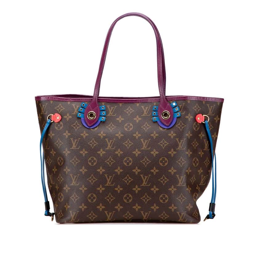 Louis Vuitton Monogram Totem Neo Neverfull MM Brown Good condition - Front View