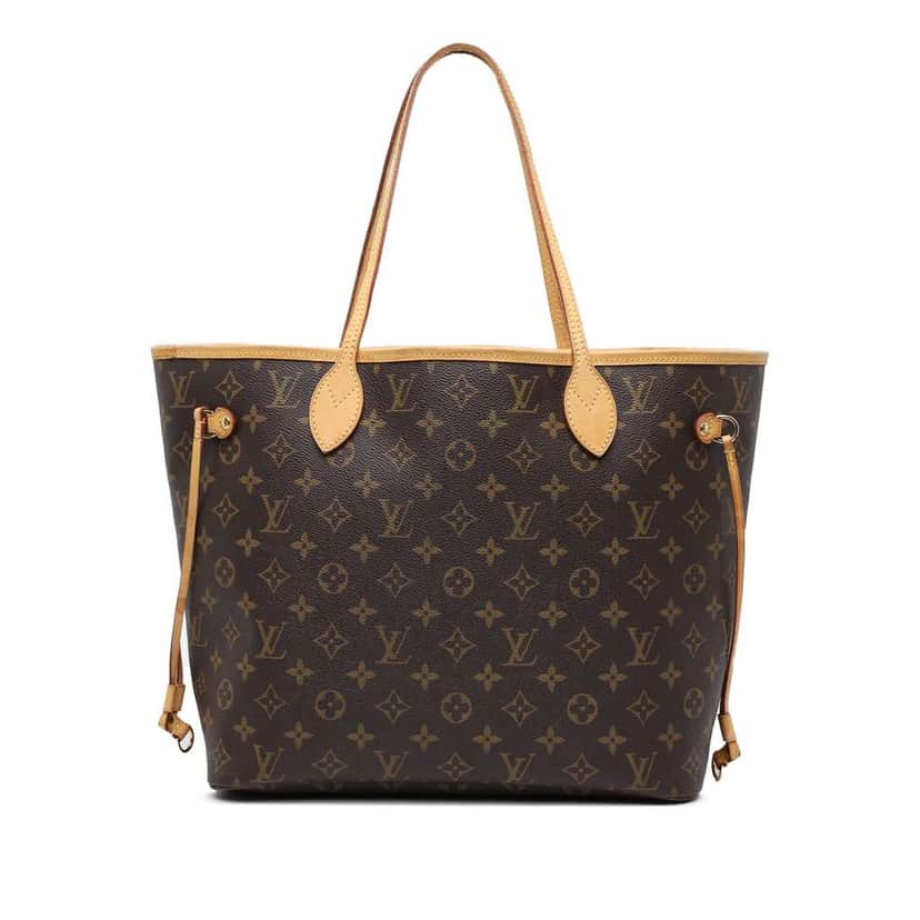 Louis Vuitton Monogram Neverfull MM Brown Fair condition - Front View