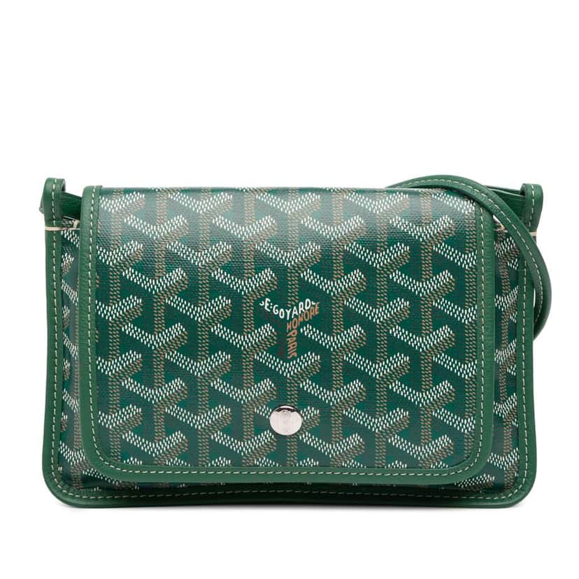 Goyard Goyardine Plumet Pocket Wallet Green Canvas Good condition - Front View