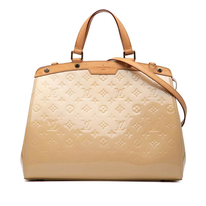 Louis Vuitton Monogram Vernis Brea GM Brown Leather Good condition - Front View