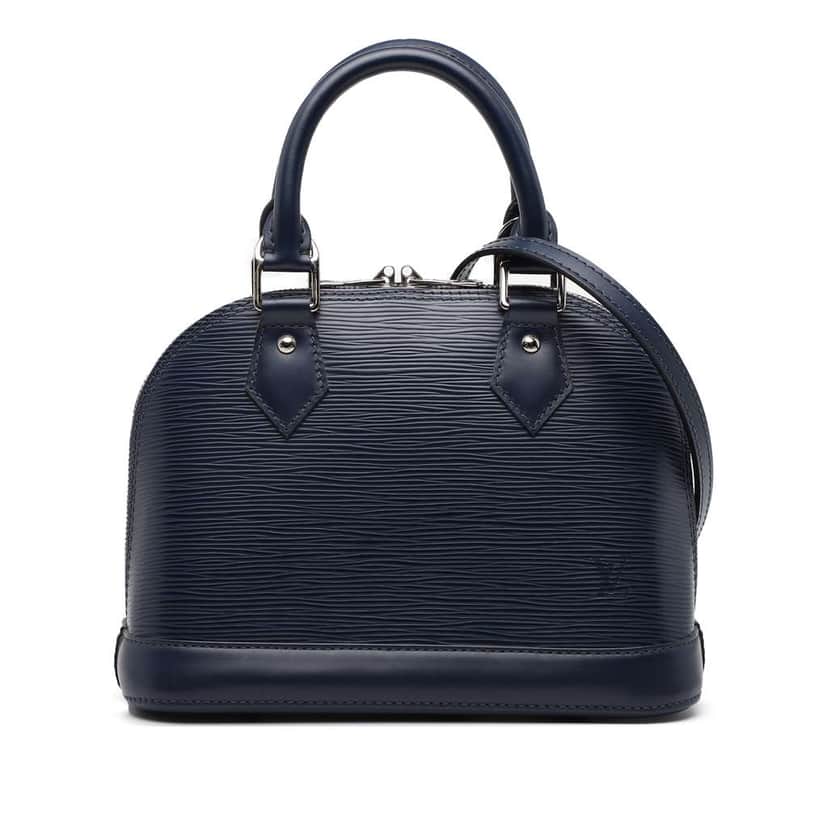 Louis Vuitton Epi Alma BB Blue Leather Good condition - Front View