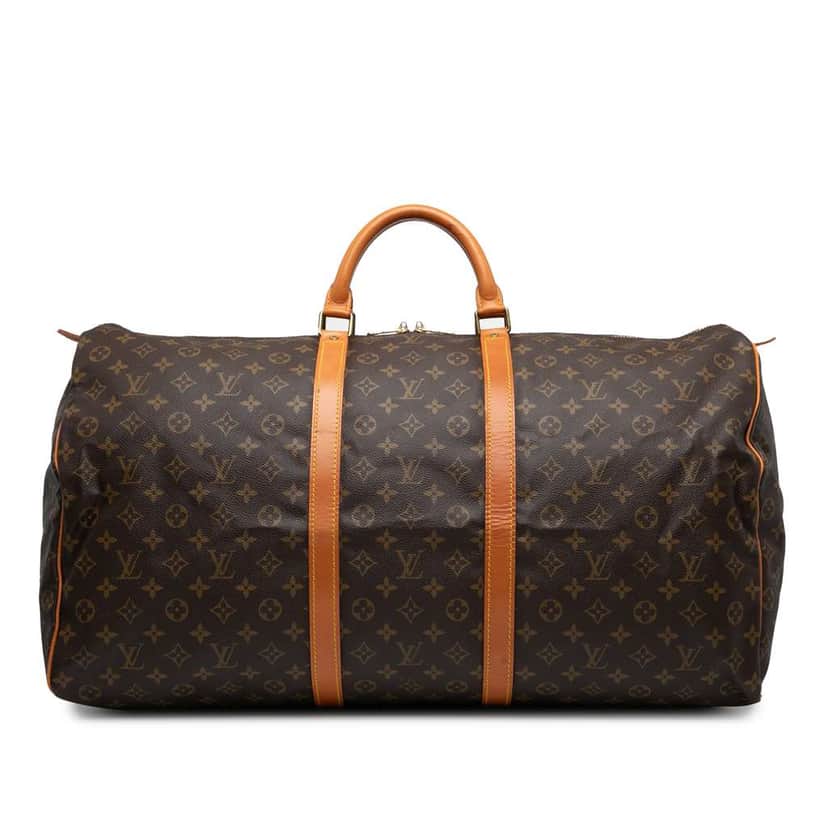 Louis Vuitton Monogram Keepall 60 Brown Good condition - Front View