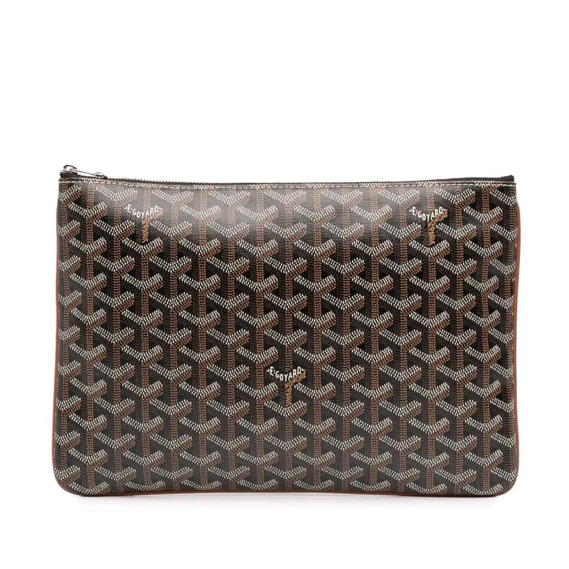 Goyard Goyardine Senat MM Black Canvas Good condition - Front View