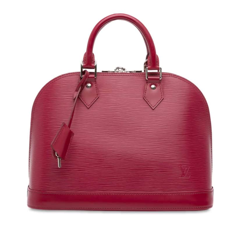 Louis Vuitton Epi Alma PM Pink Leather Good condition - Front View