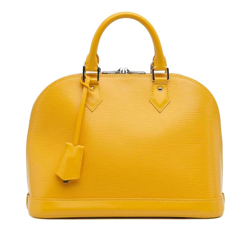 Louis Vuitton Epi Alma PM Yellow Leather Good condition - Front View