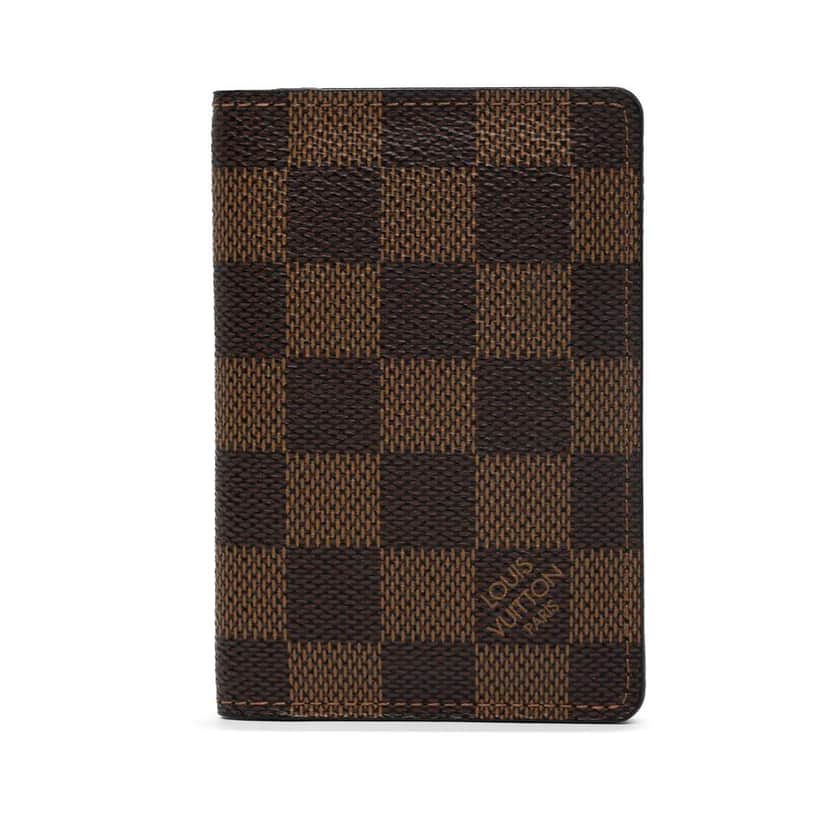 Louis Vuitton Damier Ebene Pocket Organizer Brown Good condition - Front View