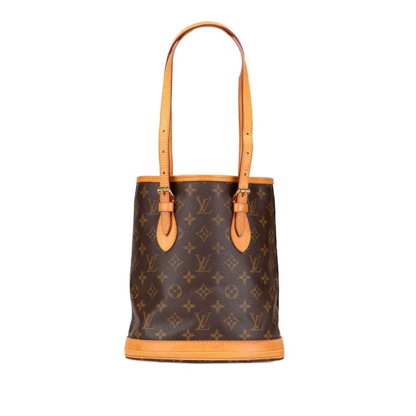 Louis Vuitton Monogram Petit Bucket Brown Fair condition - Front View
