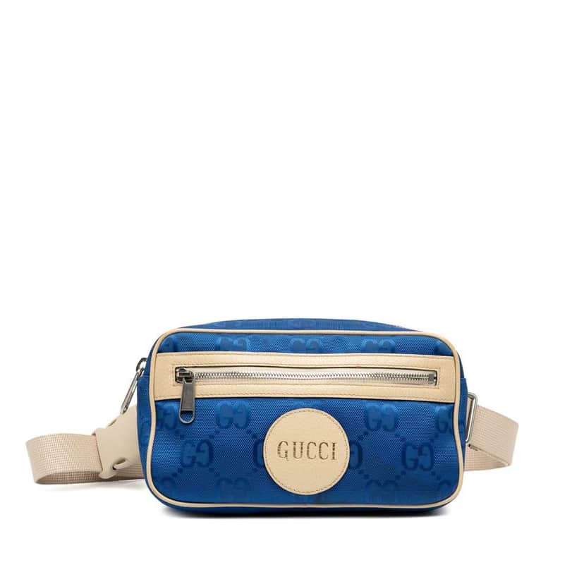 Gucci GG Nylon Off The Grid Belt Bag Blue Good condition - Front View