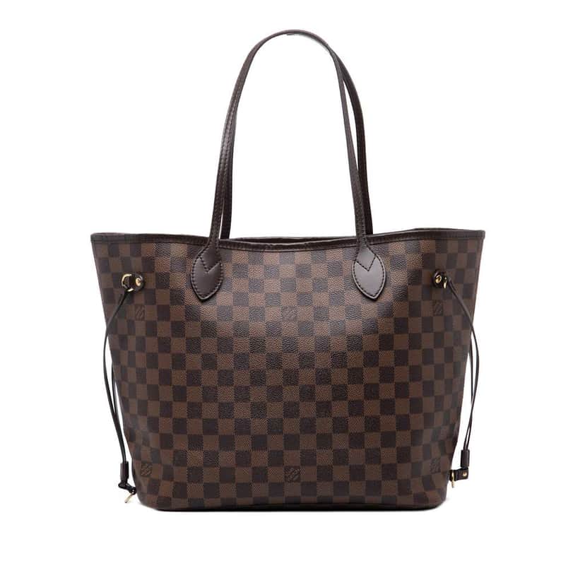 Louis Vuitton Damier Ebene Neverfull MM Brown Good condition - Front View