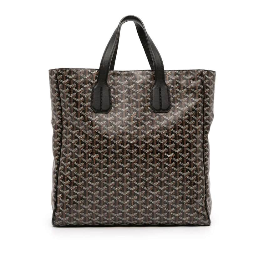 Goyard Goyardine Voltaire Black Canvas Good condition - Front View