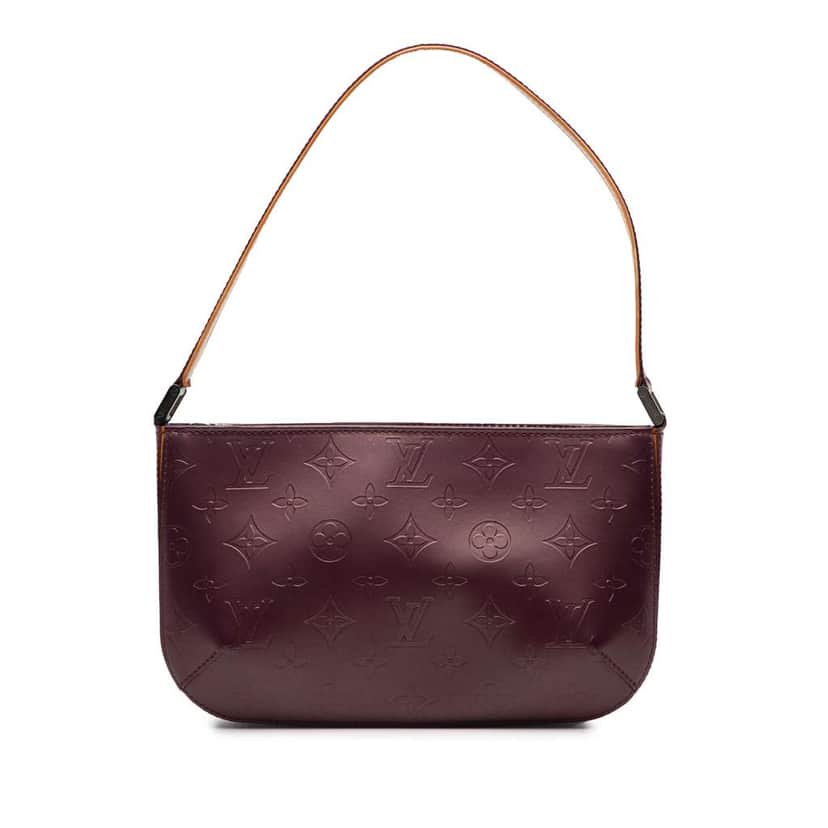 Louis Vuitton Monogram Mat Fowler Purple Leather Good condition - Front View