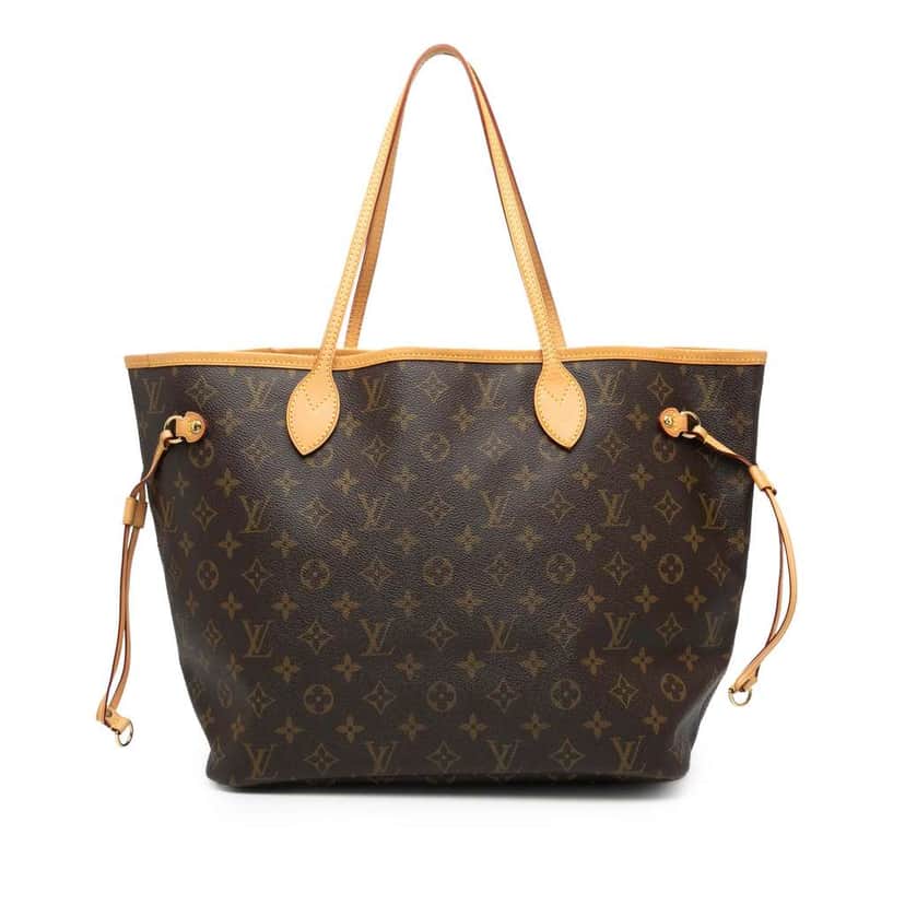 Louis Vuitton Monogram Neverfull MM Brown Good condition - Front View