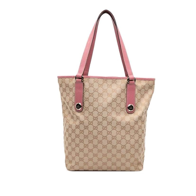 Gucci GG Canvas Charmy Tote Brown Canvas Good condition - Front View