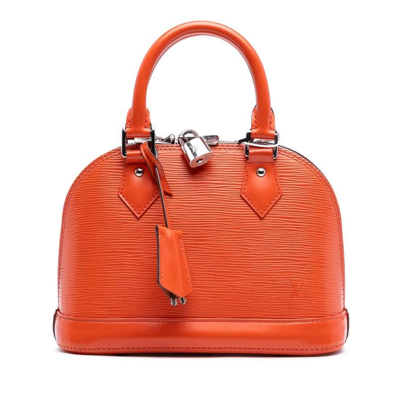 Louis Vuitton Epi Alma BB Orange Leather Good condition - Front View