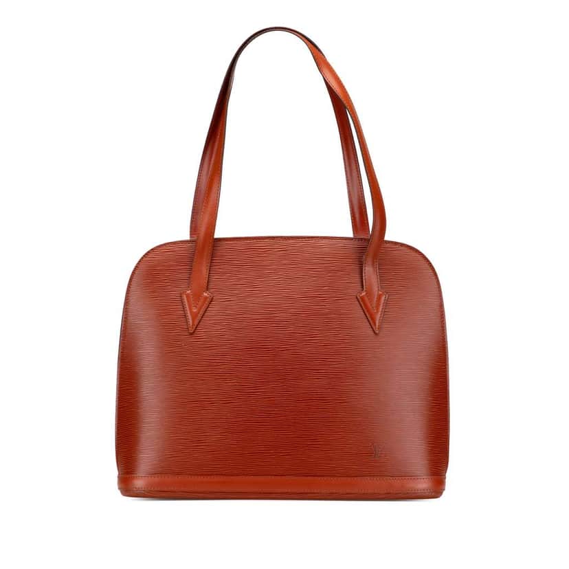 Louis Vuitton Epi Lussac Brown Leather Good condition - Front View