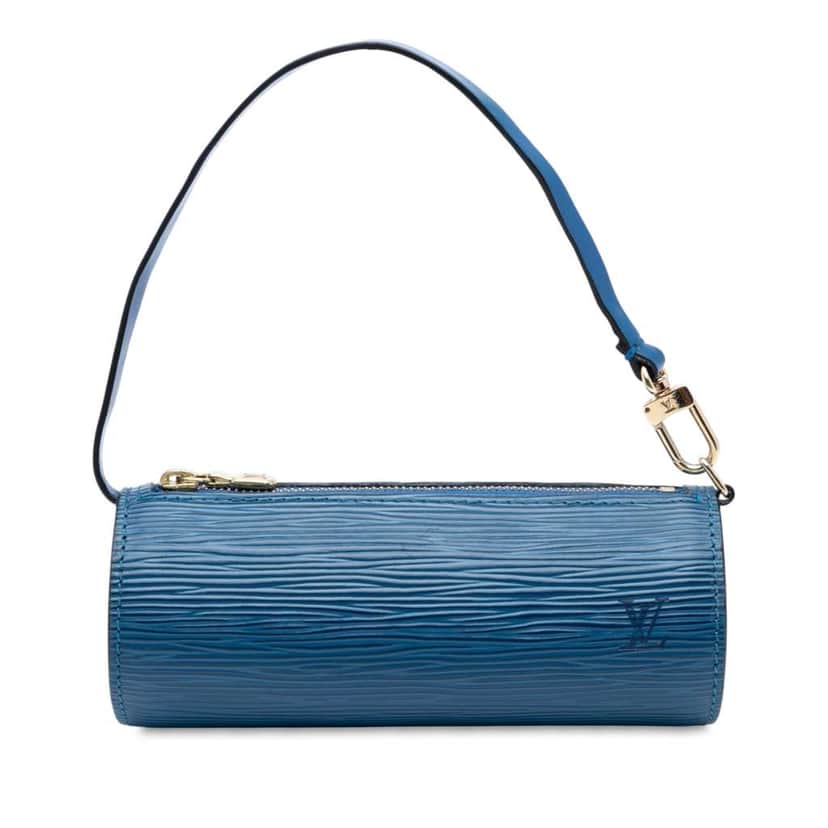 Louis Vuitton Epi Pochette Papillon Blue Leather Good condition - Front View