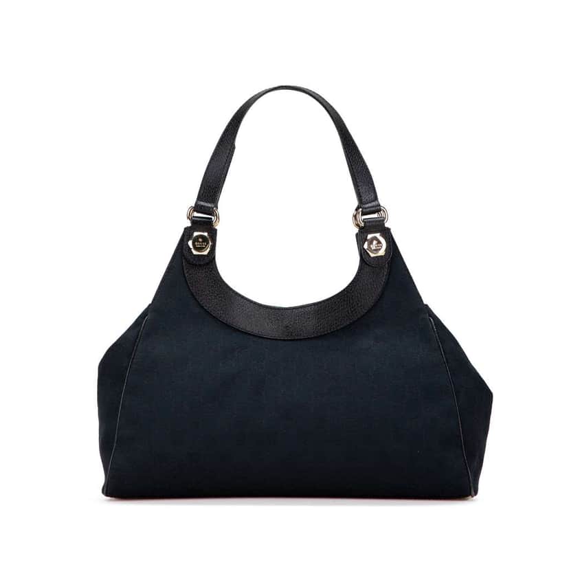 Gucci Medium GG Canvas Charmy Shoulder Bag Blue Canvas Good condition - Front View