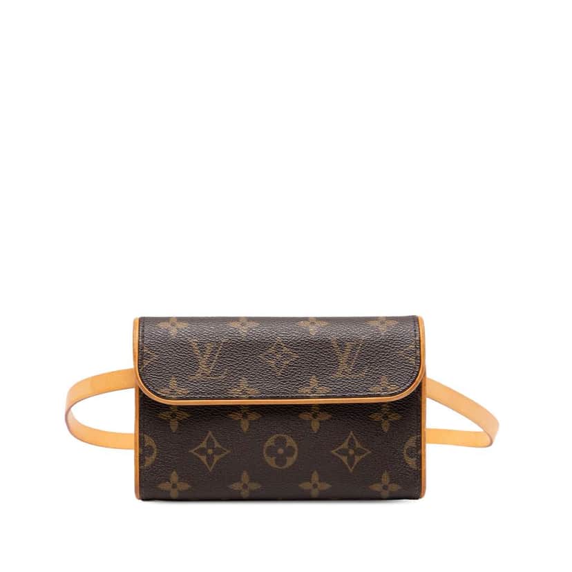 Louis Vuitton Monogram Pochette Florentine Brown Good condition - Front View
