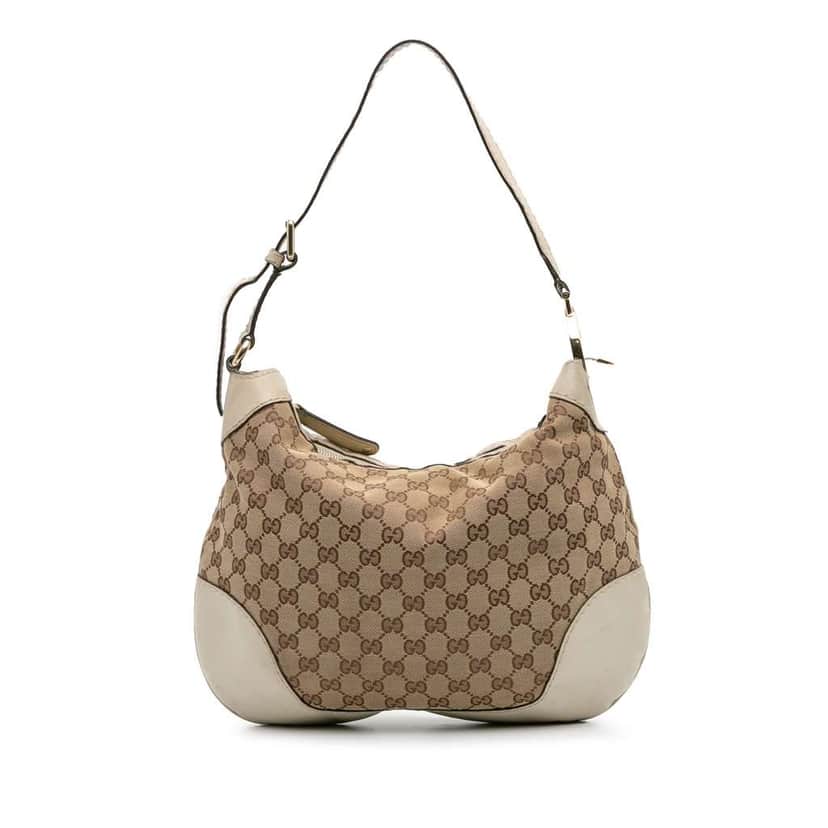 Gucci GG Canvas Charlotte Hobo Brown Canvas Good condition - Front View