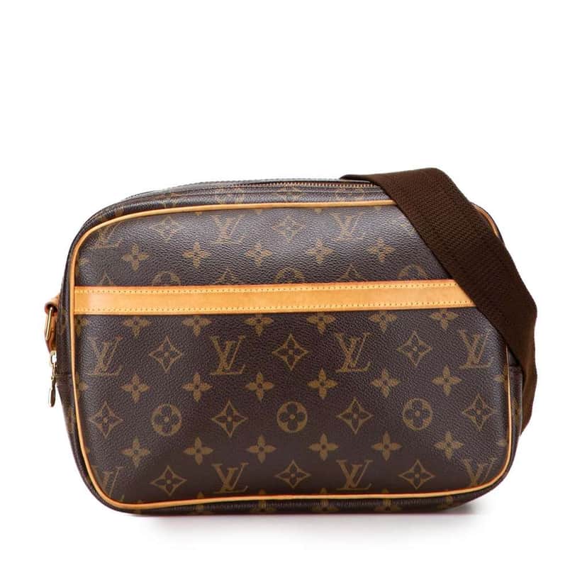 Louis Vuitton Monogram Reporter PM Brown Canvas Good condition - Front View