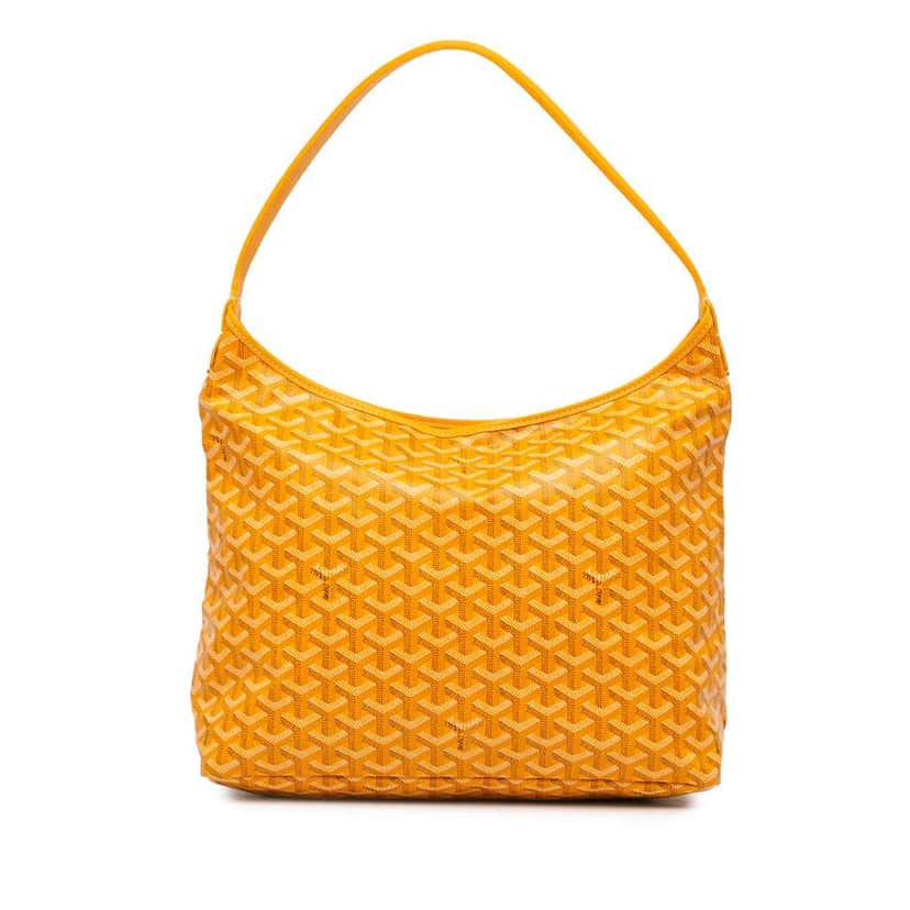Goyard Goyardine Boheme Hobo Yellow Canvas Very good condition - Front View