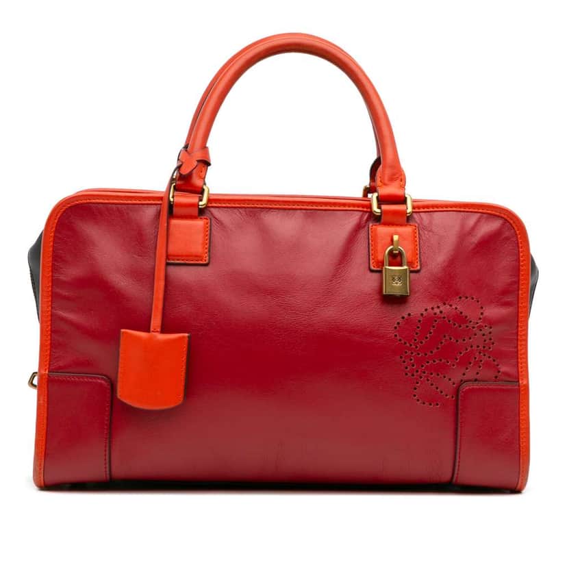 Loewe Tricolor Leather Amazona 36 Red Leather Good condition - Front View