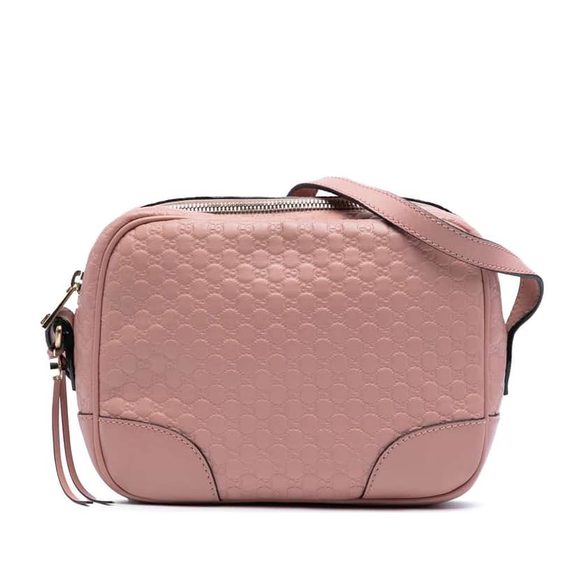 Gucci Microguccissima Bree Crossbody Pink Leather Very good condition - Front View