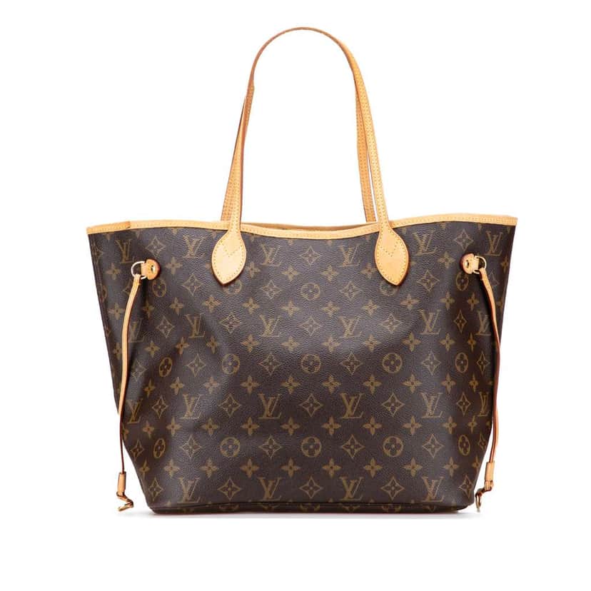 Louis Vuitton Monogram Neverfull MM Brown Canvas Good condition - Front View